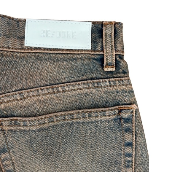 RE/DONE 70s Loose Fit Flare Jeans Size 26 Blue Acid Wash High Rise Grunge NWOT - Picture 7 of 10